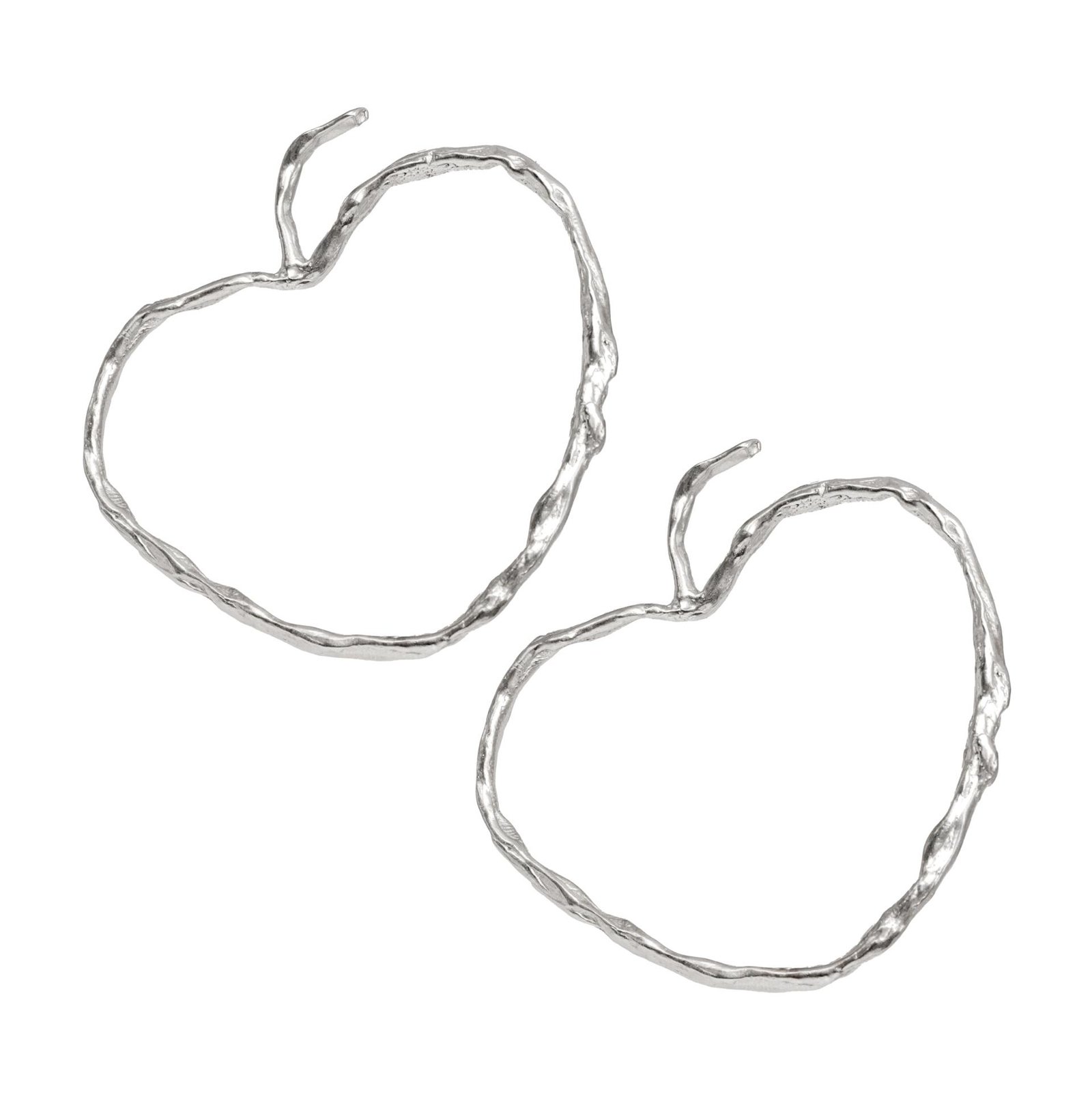 Simuero Manzanas Earrings in Silver.