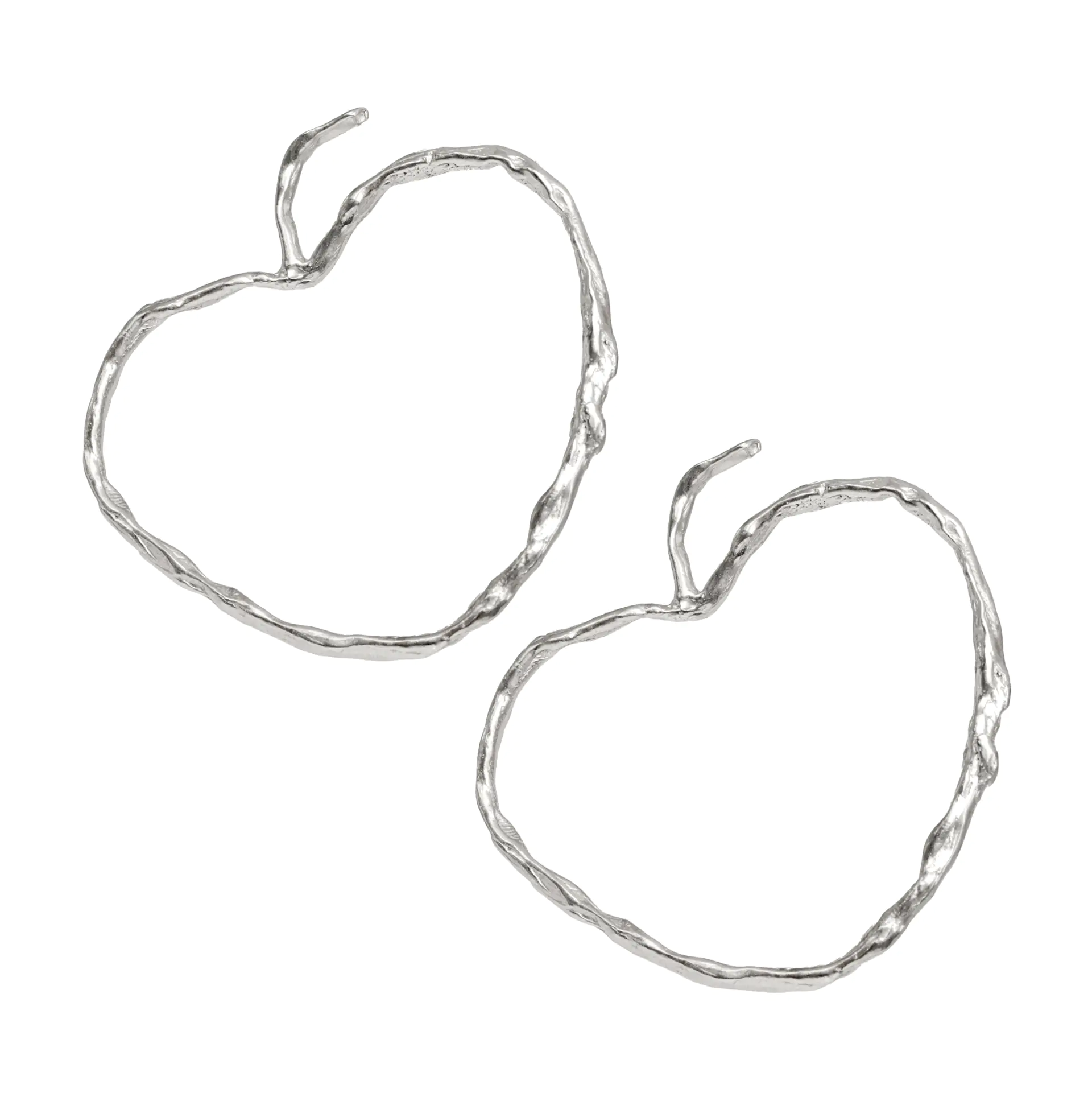 Simuero Manzanas Earrings in Silver.