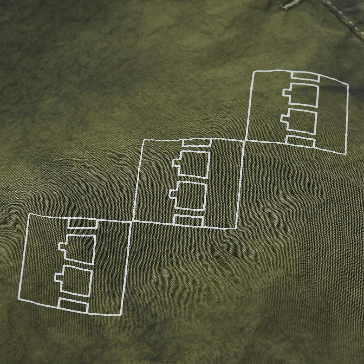 The Trilogy Tapes Tech Sports Crewneck detail.