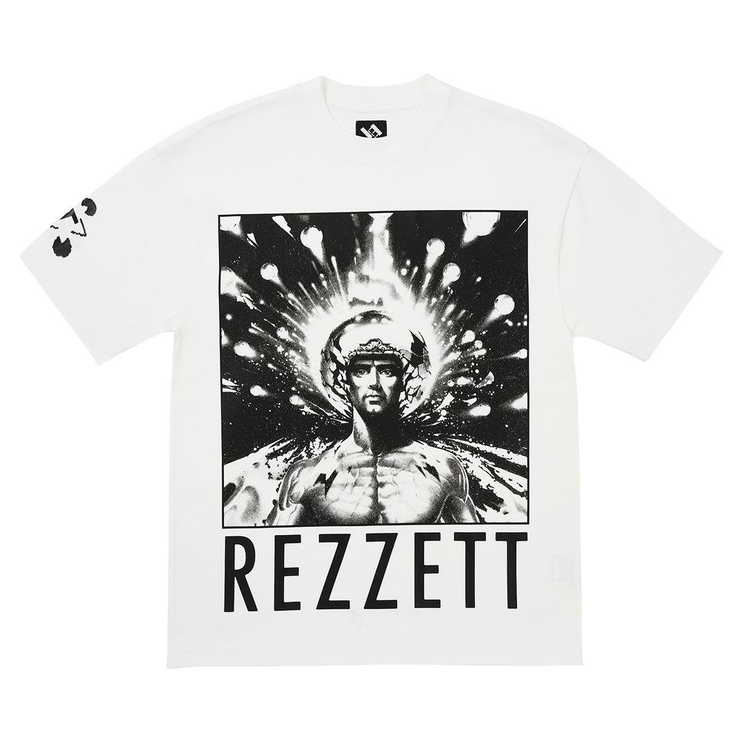 The Trilogy Tapes Rezzett Boshly T-Shirt front.