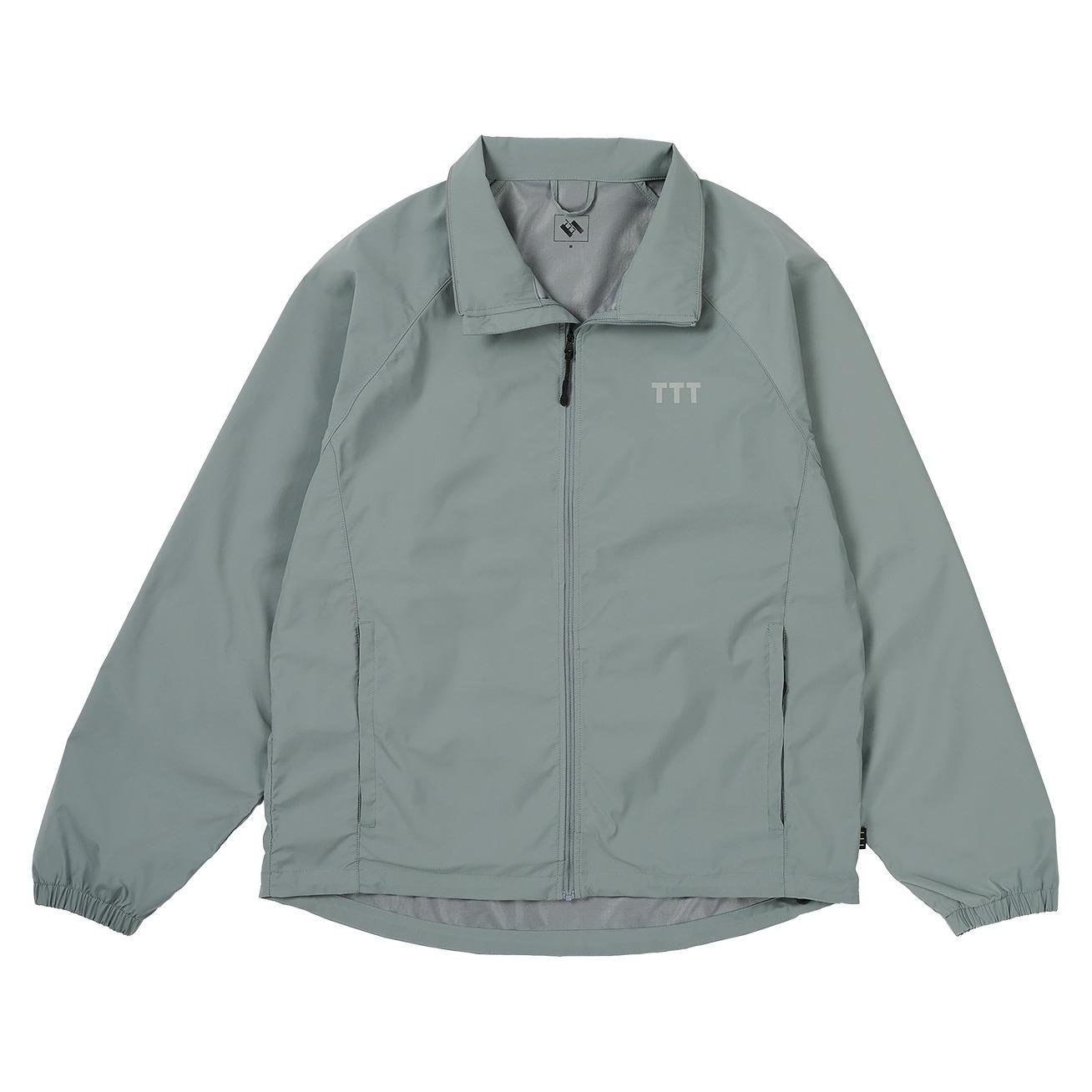 The Trilogy Tapes Ripstop Packable Jacket front with collar out.