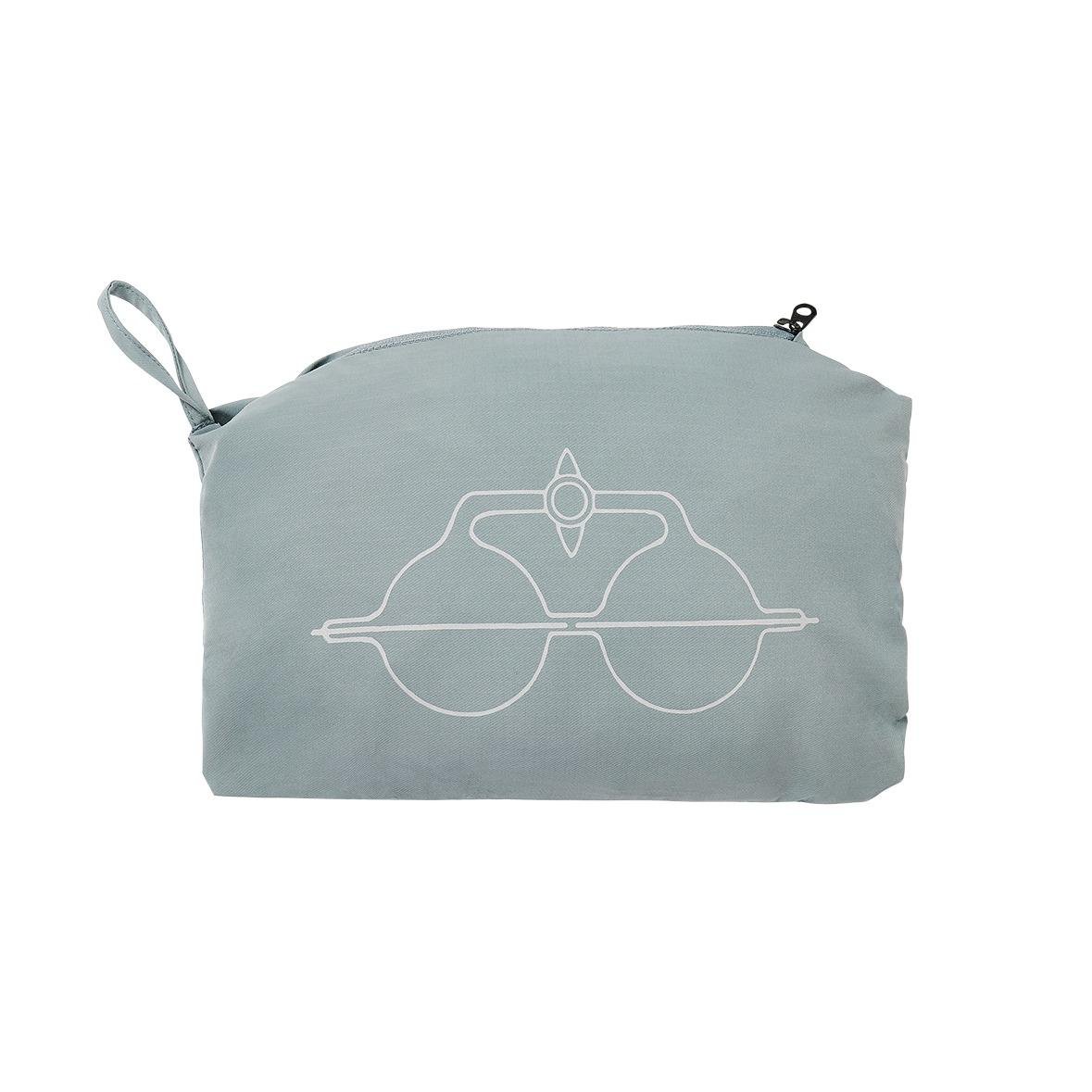 The Trilogy Tapes Ripstop Packable Jacket in a case.