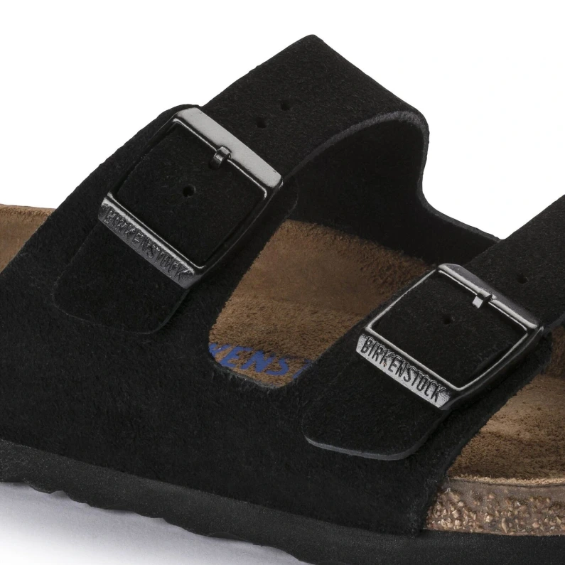 Birkenstock Arizona Suede Black Detailing
