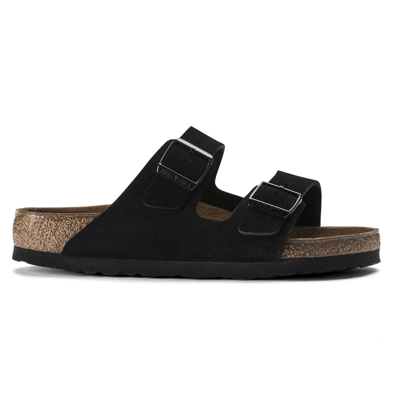 Birkenstock Arizona Suede Black Side View