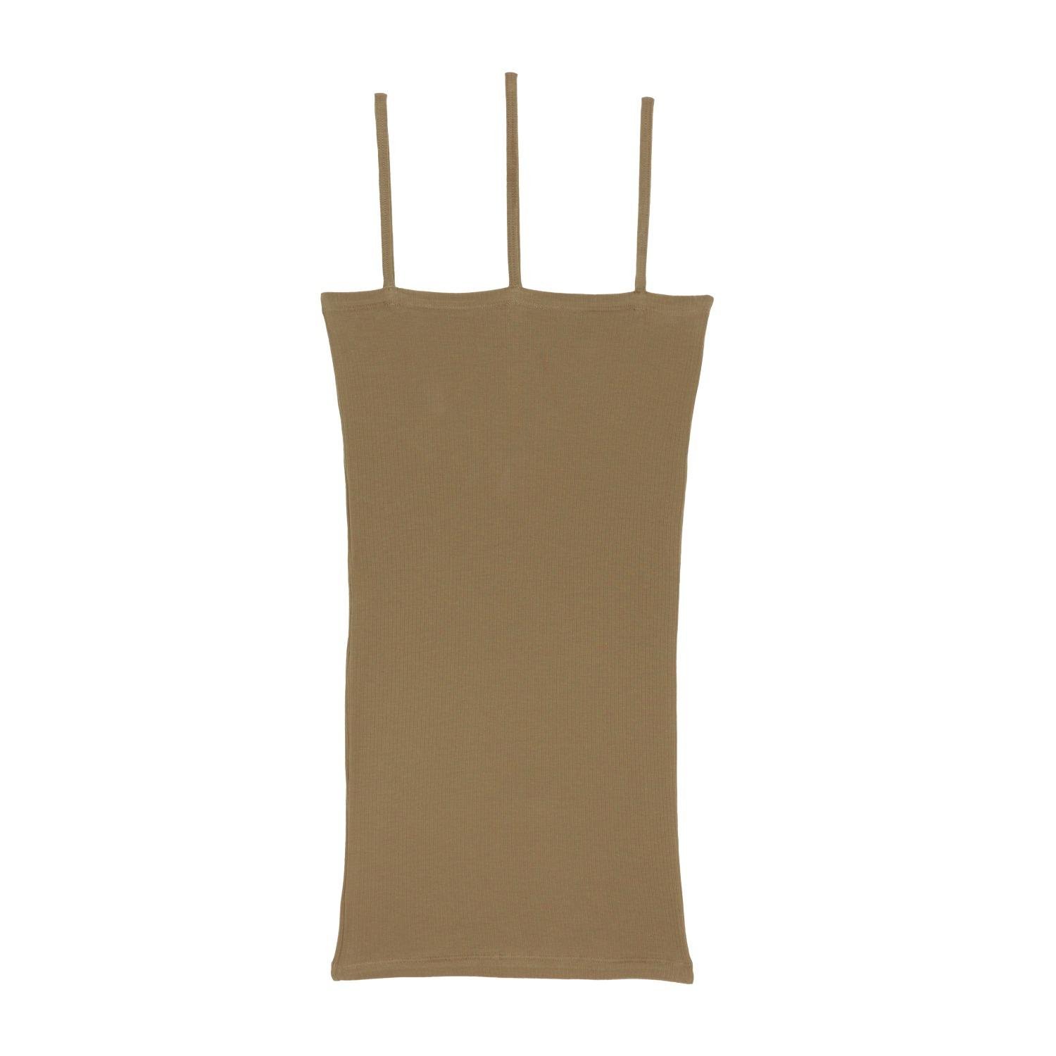 Baserange Nida Tank Top in Jade on a white background.