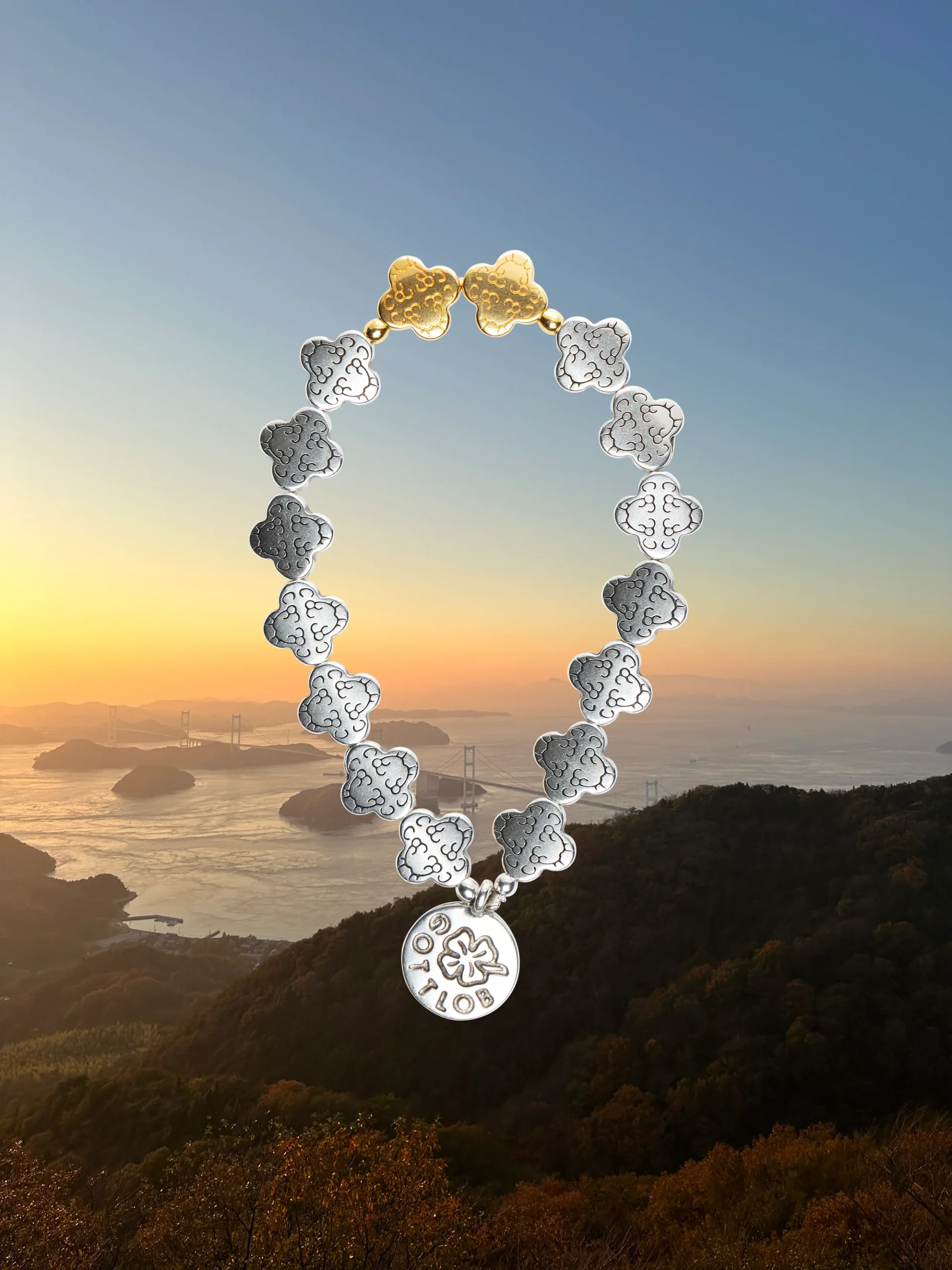 Gottlob Edition No. 1 Bracelet Silver/Gold with a photo background