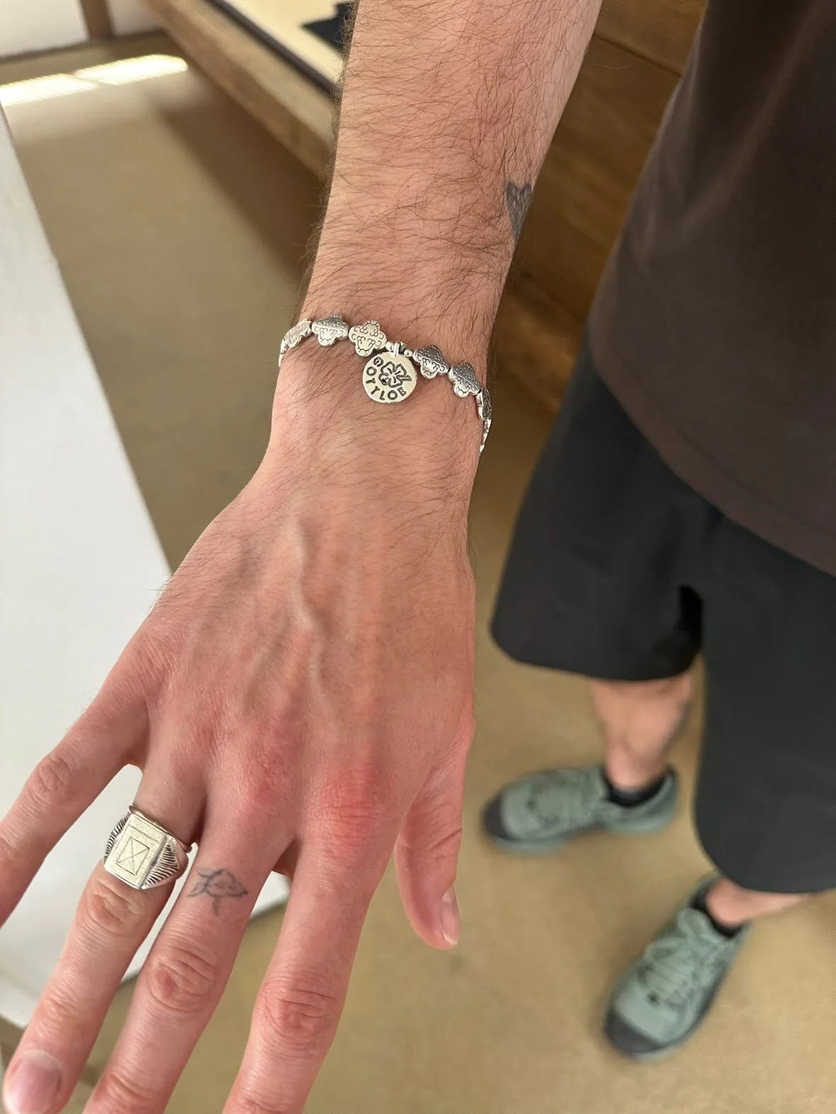 Gottlob Edition No. 1 Bracelet Silver on model