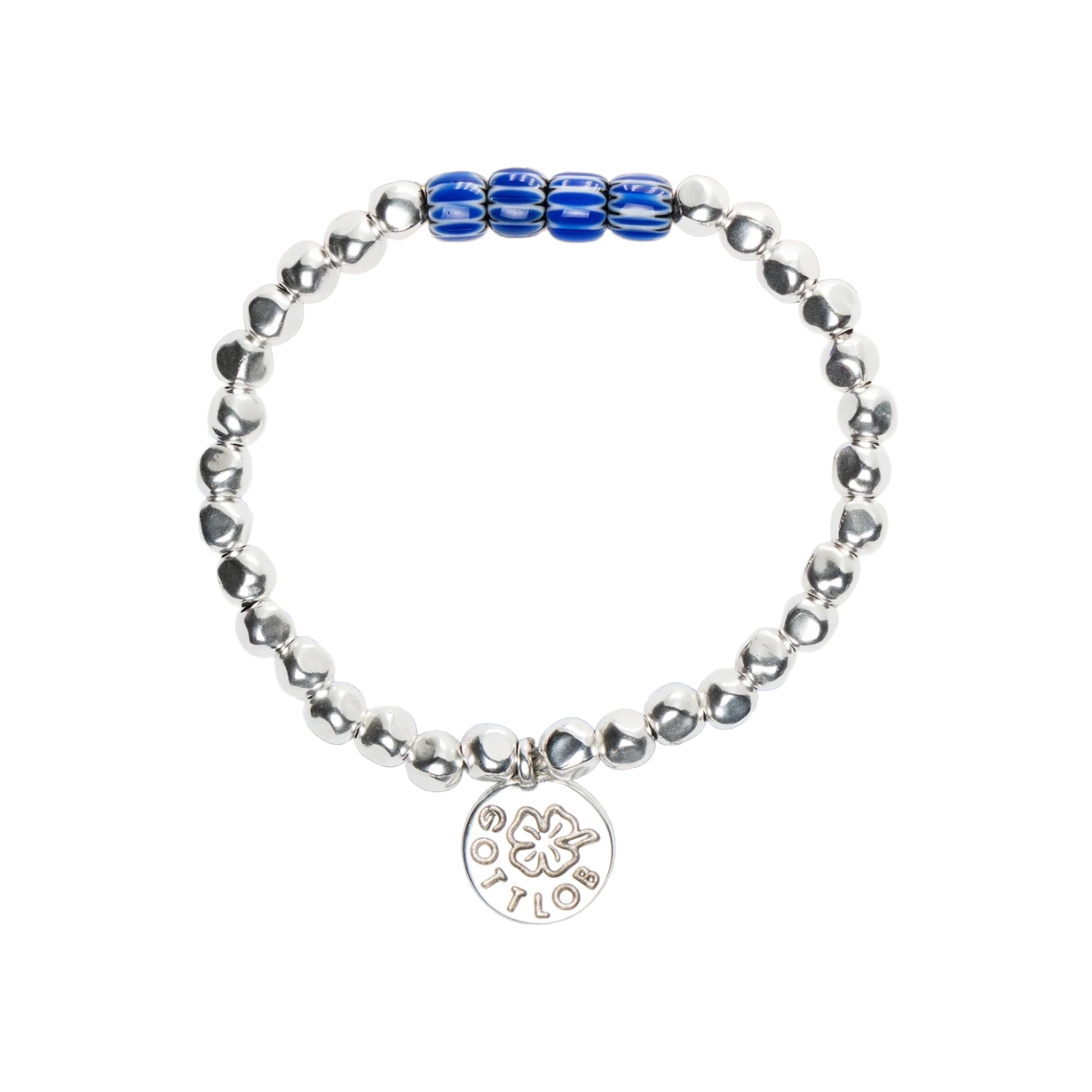 Gottlob Edition No. 2 bracelet Blue/White in a white background