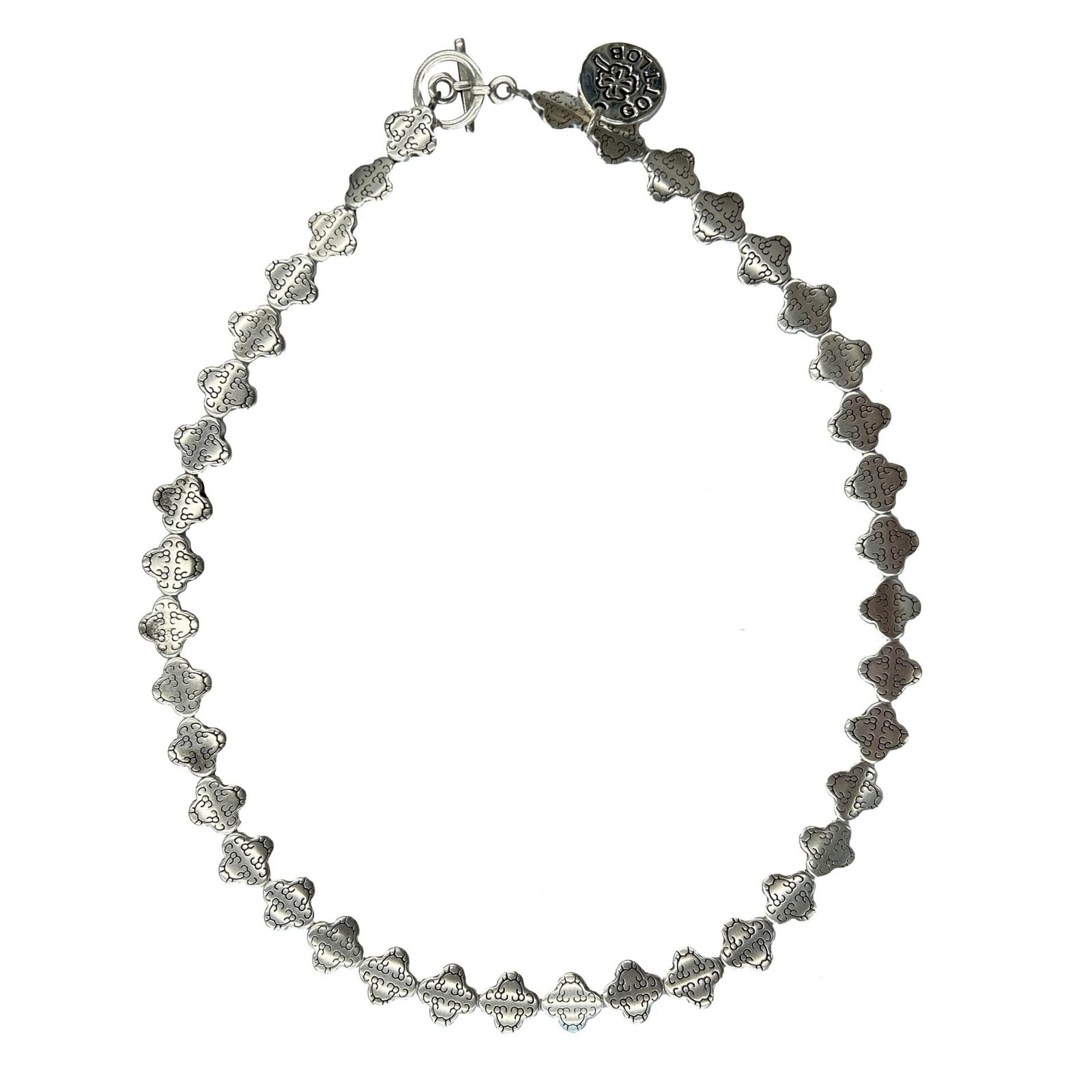 Gottlob Edition 1 Necklace Silver on a white background.