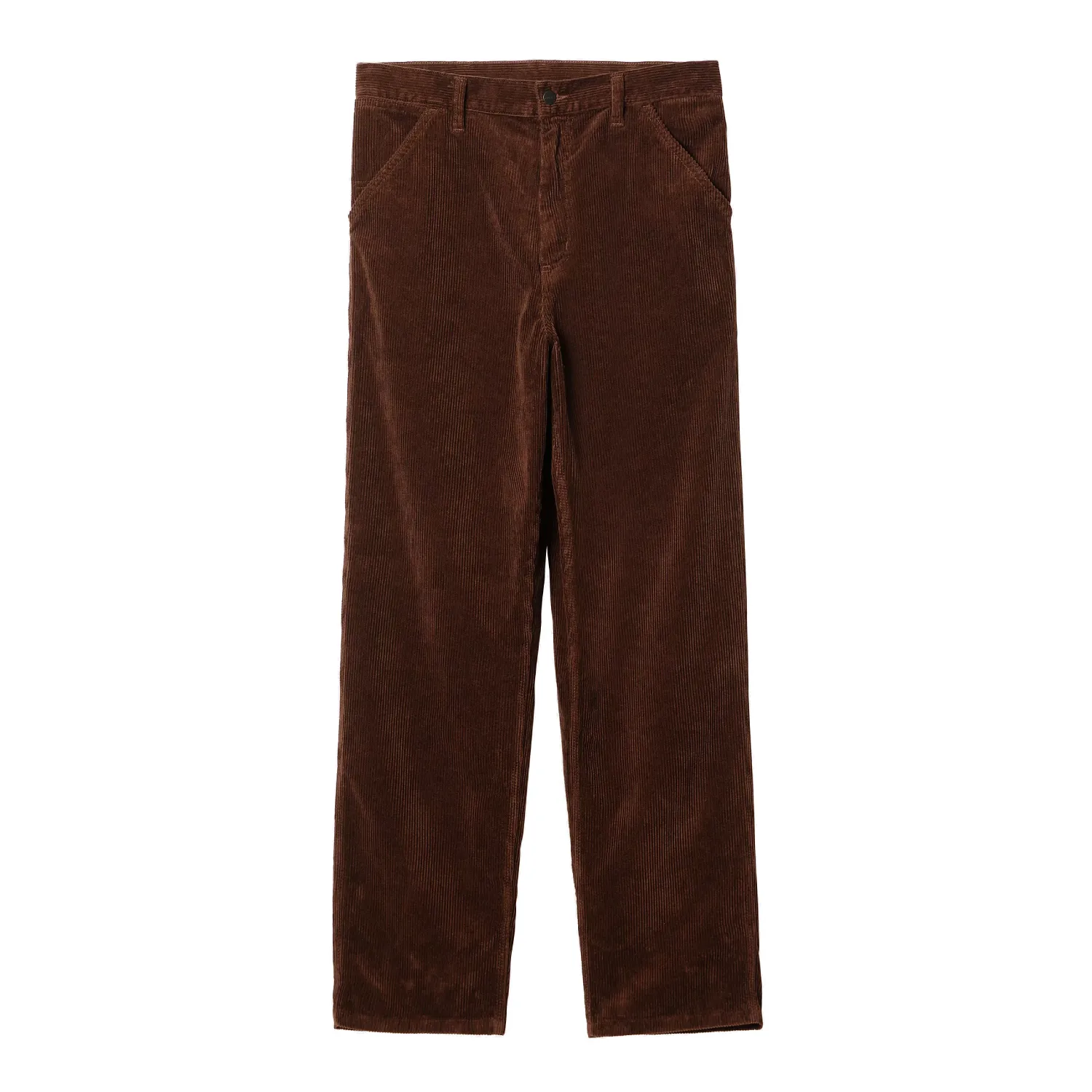 Carhartt WIP Simple Pant Corduroy Offroad Brown front view in white background
