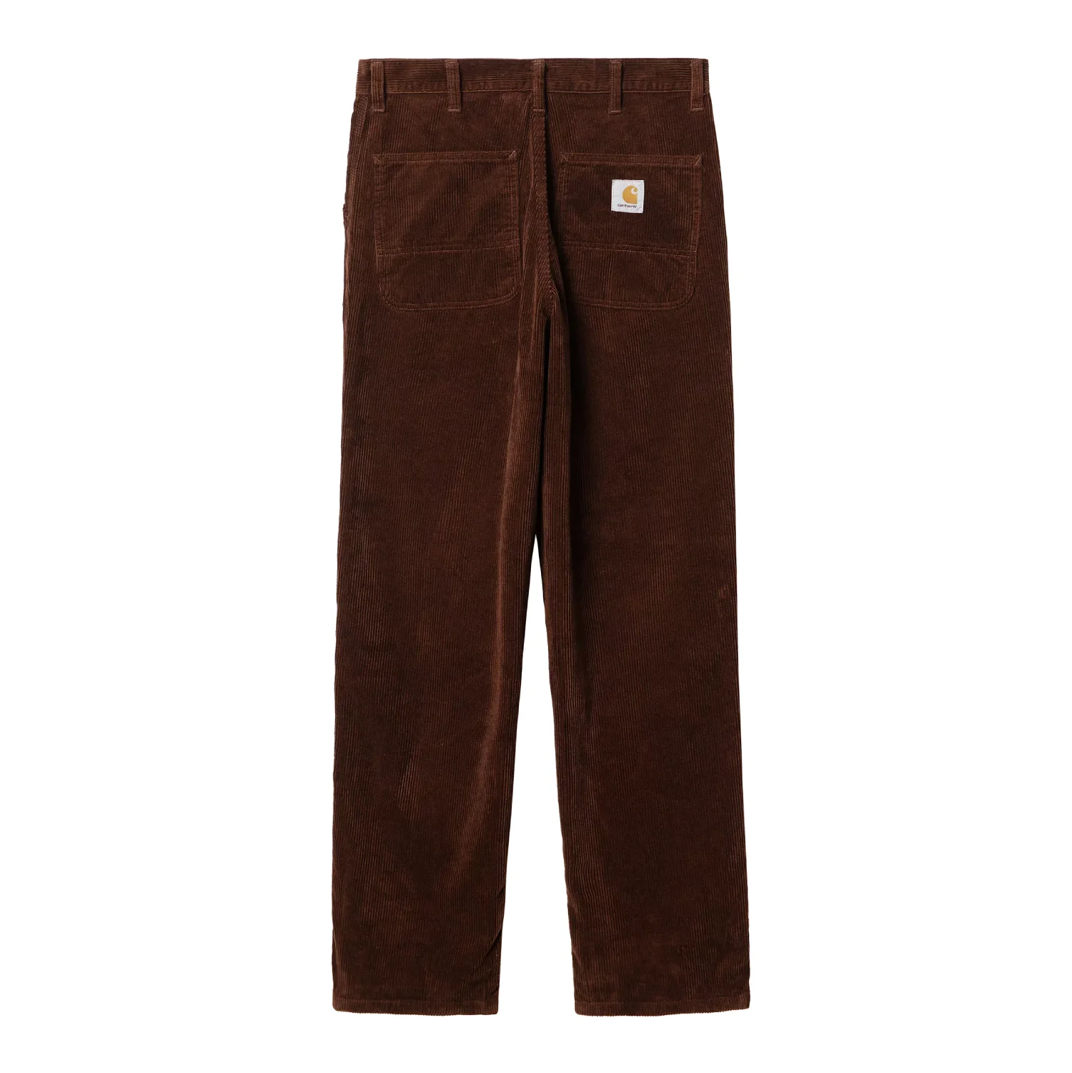 Carhartt WIP Simple Pant Corduroy Offroad Brown back view in white background