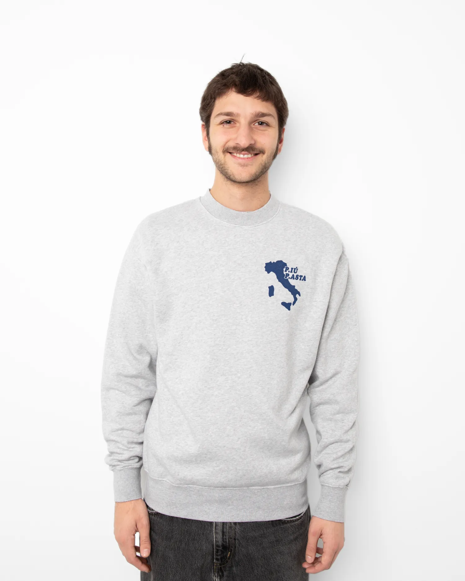 PP Piu Pasta Crewneck Back On Model