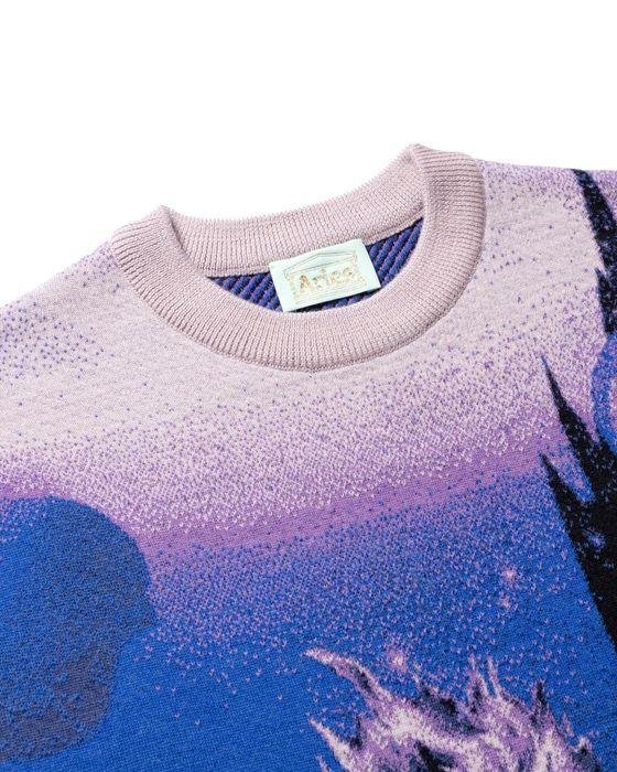 Aries Pegasus Knit neck detail.