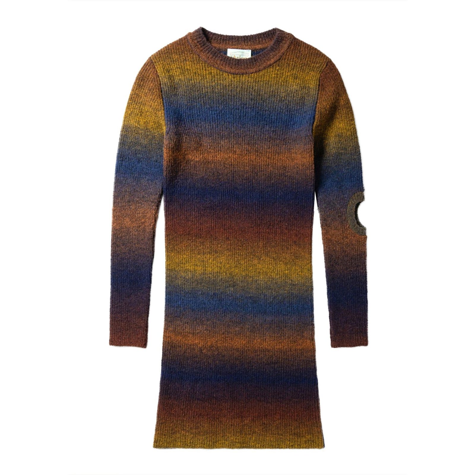 Aries Boucle Space Dye Holey Dress front.