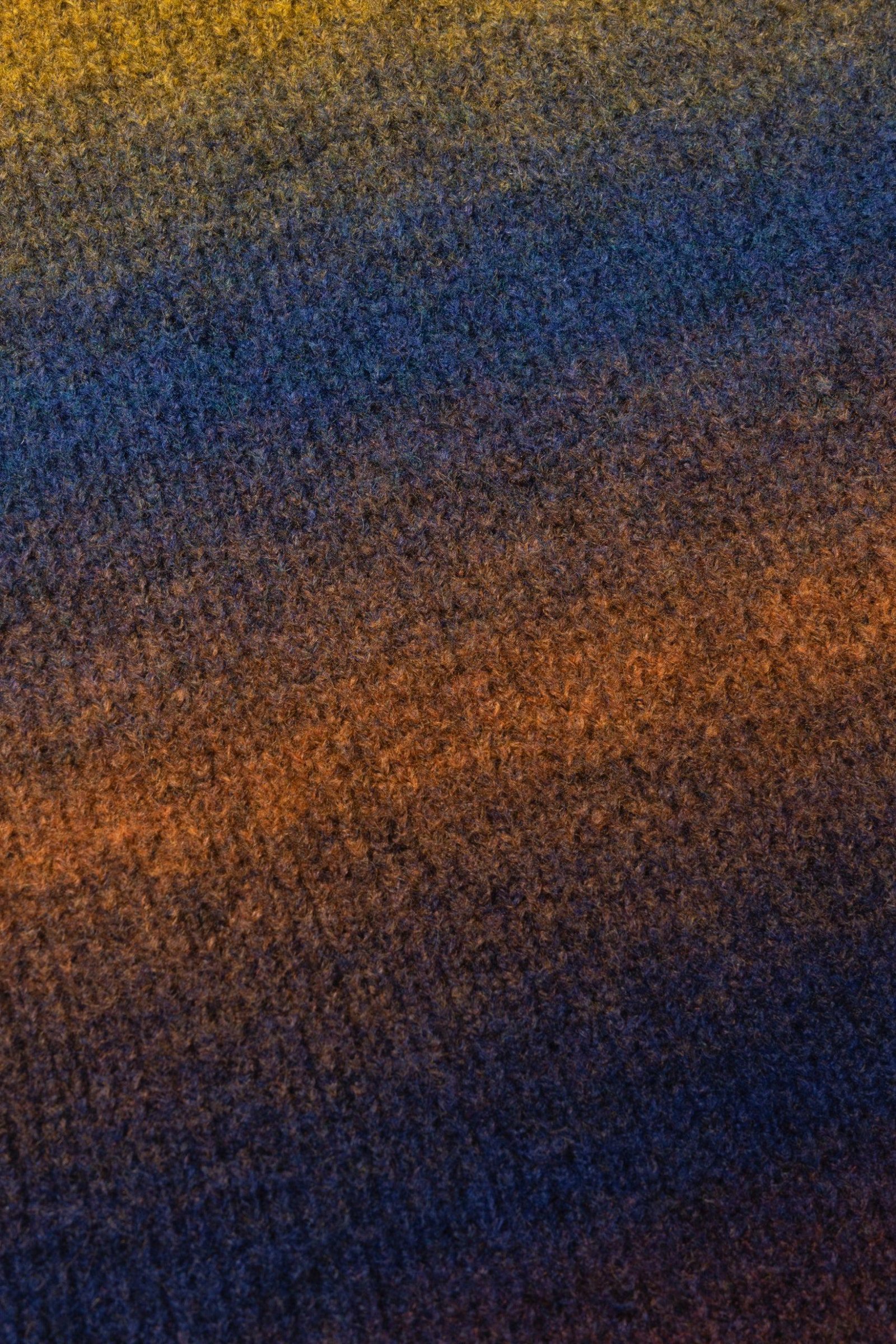 Aries Boucle Space Dye Holey Dress knit detail.