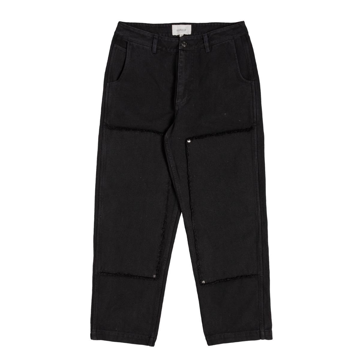 Heresy Scraggy Trousers Black from the front.