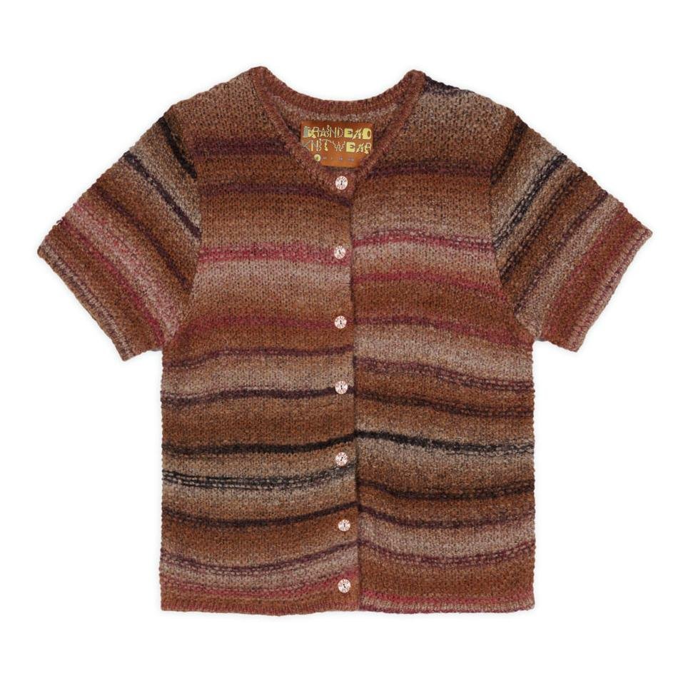 Brain Dead Madera Knit Short Sleeve Sweater Front