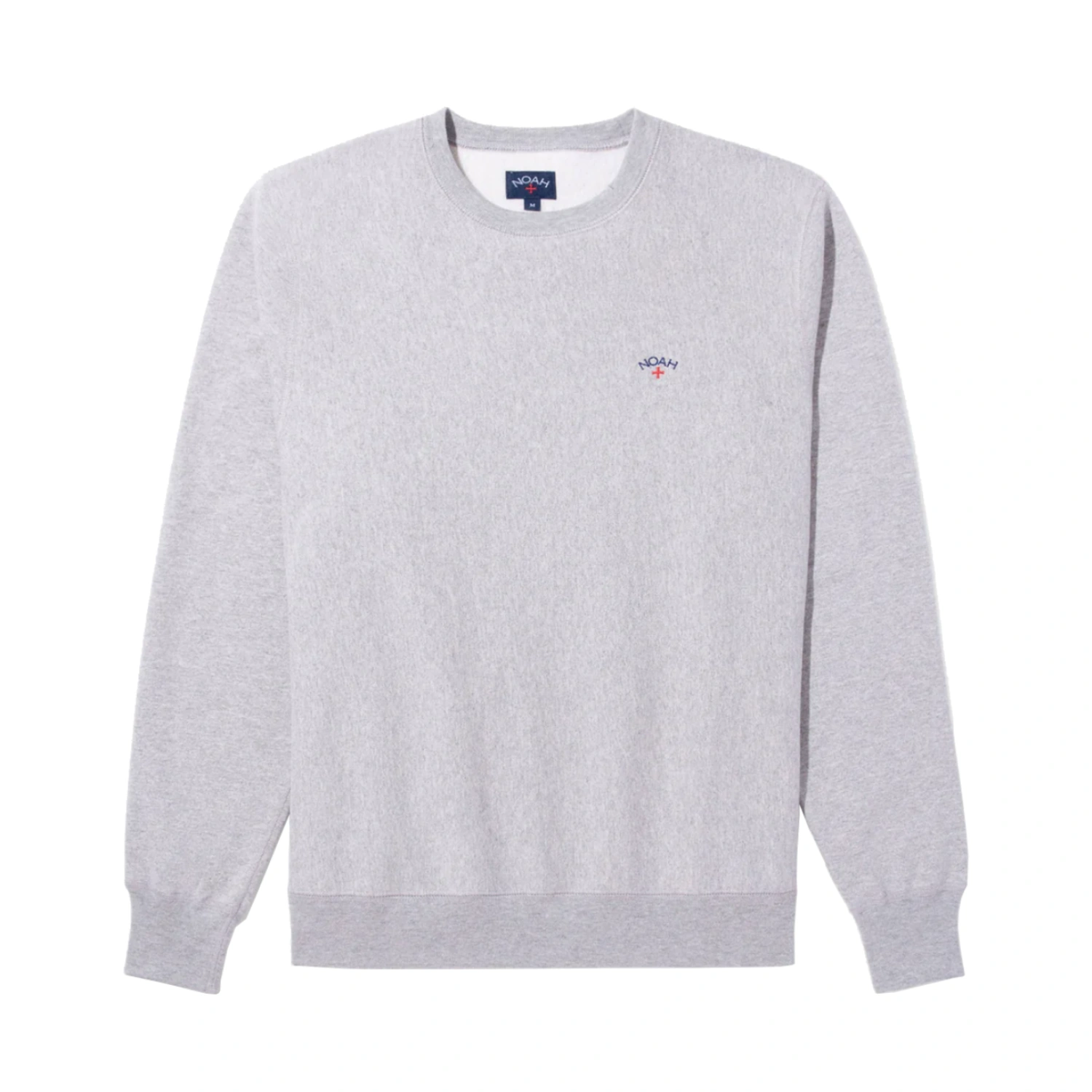 Noah Fleece Classic Crewneck Gray front view in a white background