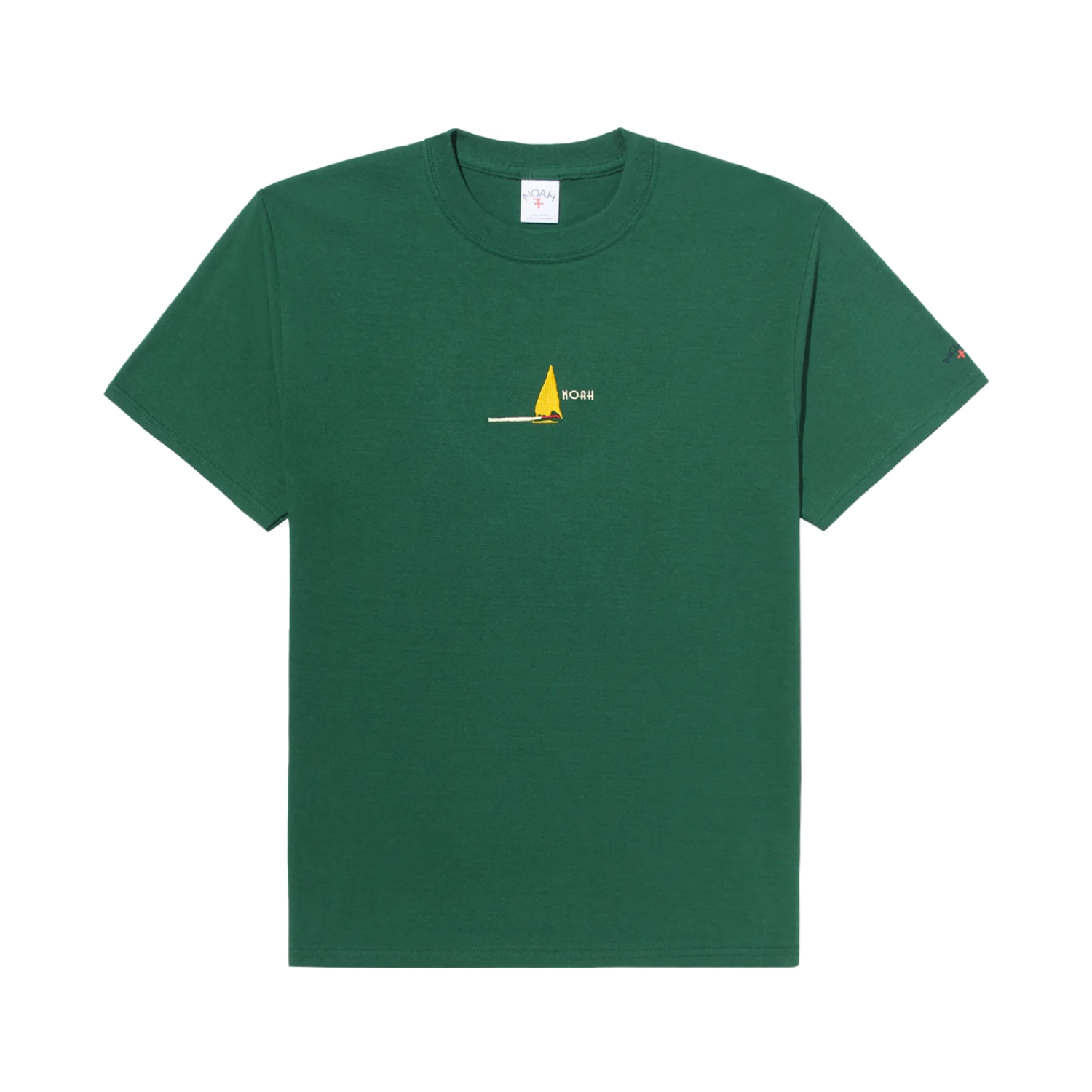 Noah Match Tee Forest front view in a white background