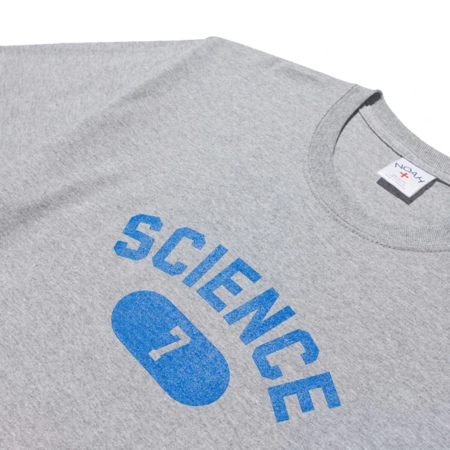 Noah Science Tee front view print detail in a white background