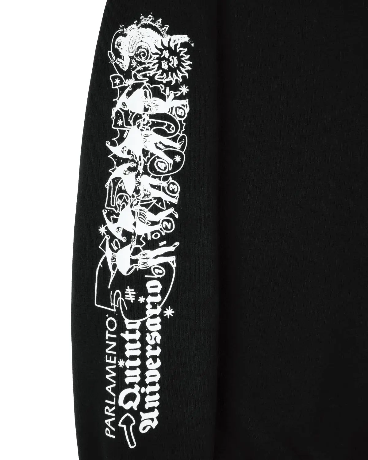 Parlamento Lisboa Five Years Sweatshirt right sleeve print.