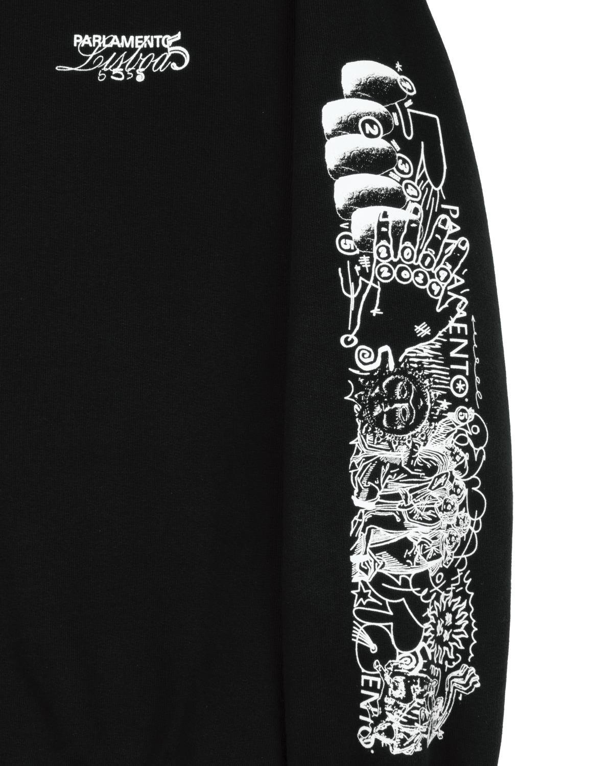 Parlamento Lisboa Five Years Sweatshirt left sleeve print.