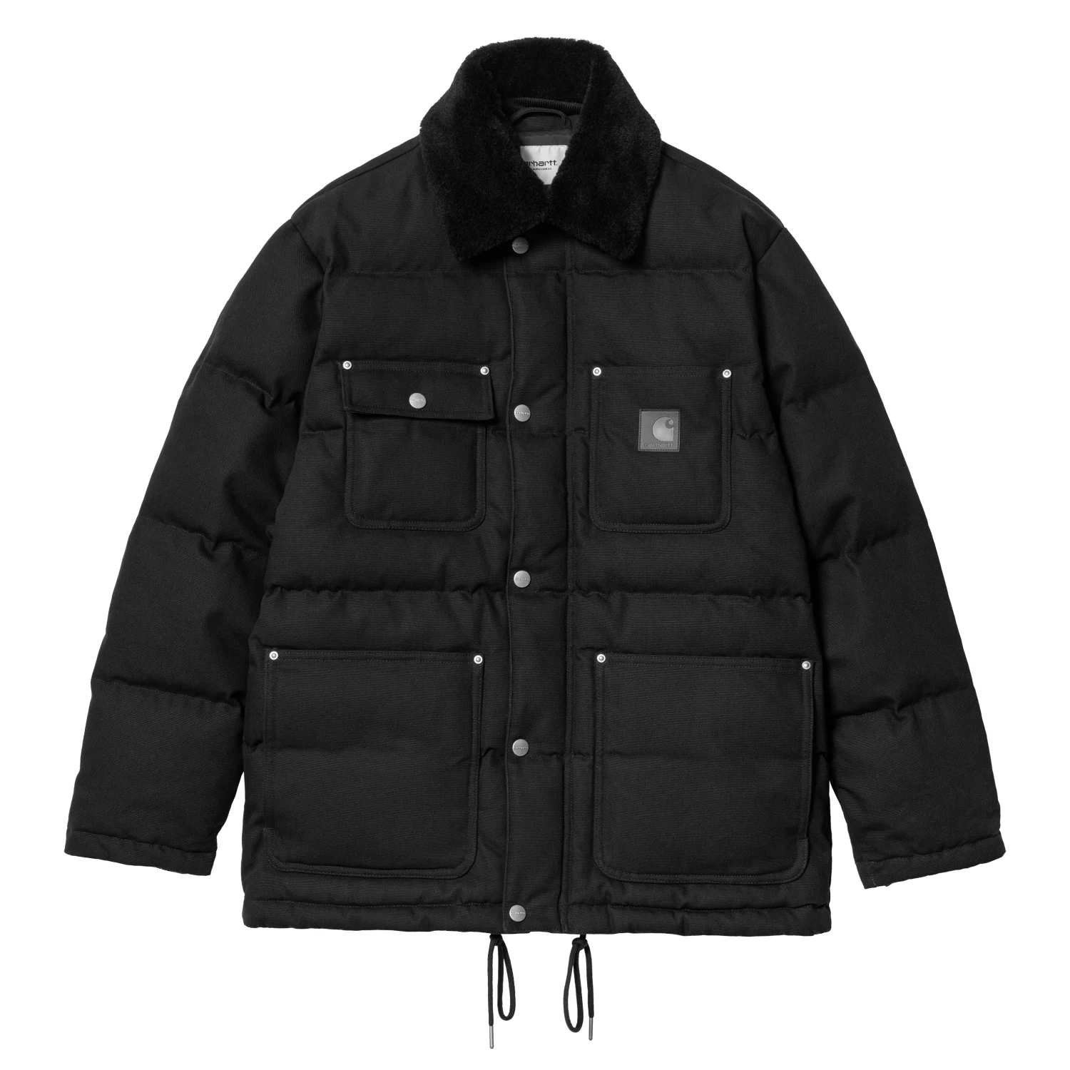 Carhartt WIP Rayley Jacket Black front view in a white background