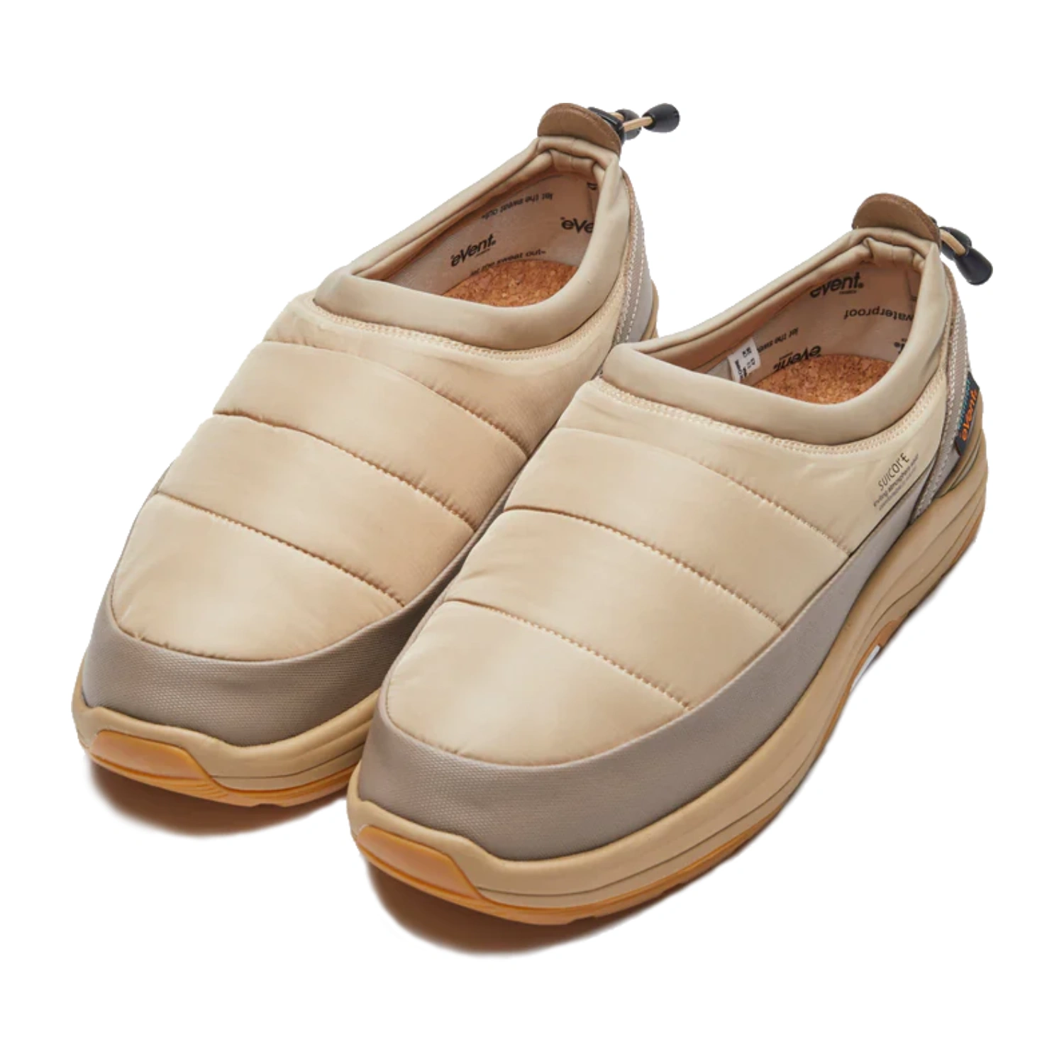 Suicoke Pepper-Mod-eV Beige top side view in a white background