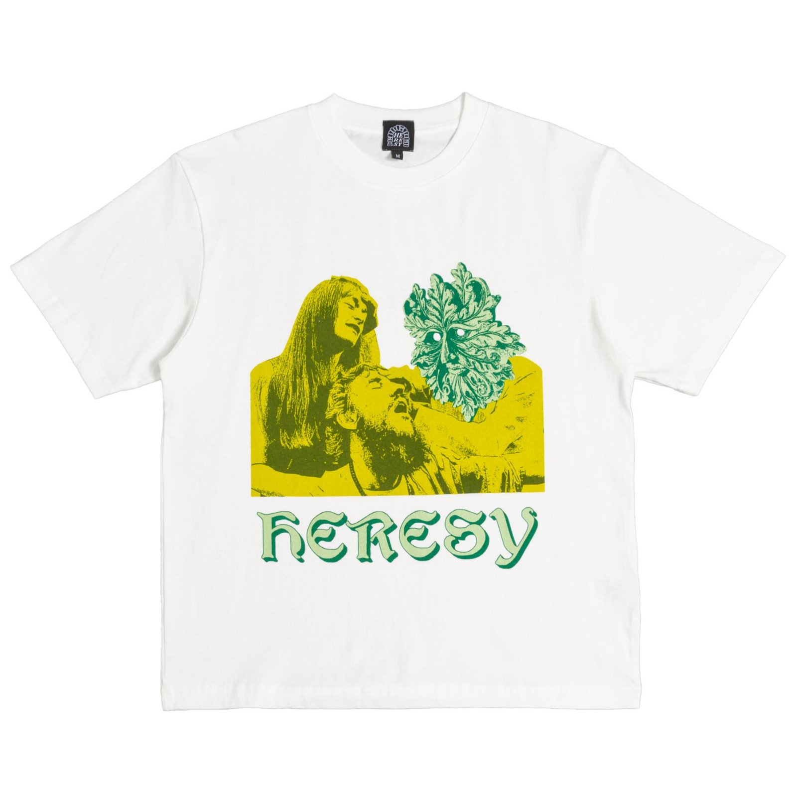 Heresy Healer T-Shirt Ecru from the front.