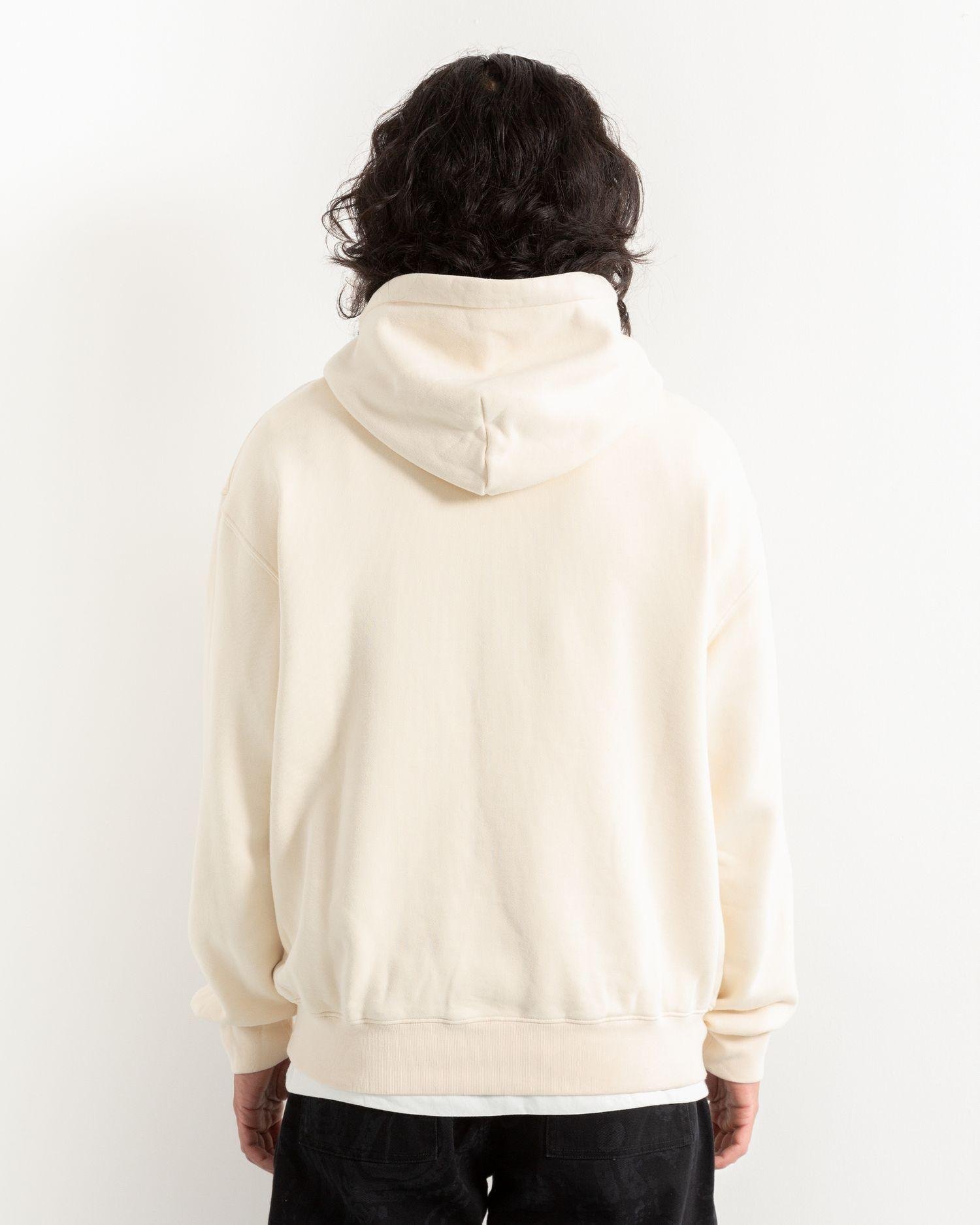 A person wearing the Heresy Portal Hood from the back.