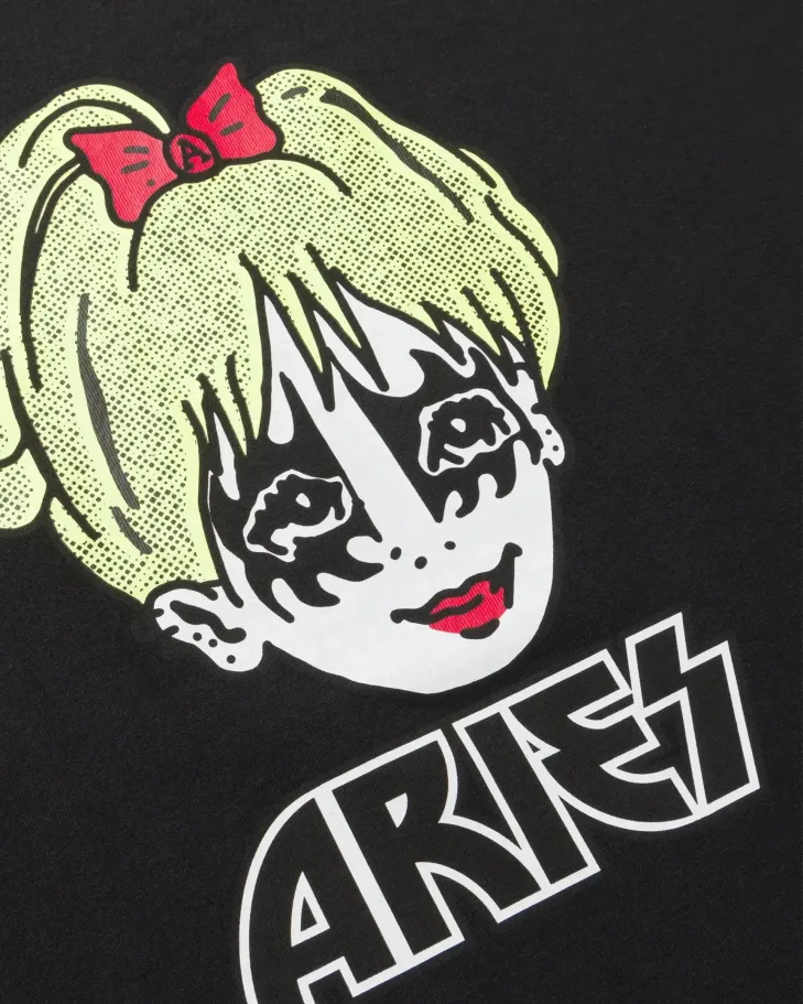 Aries Kiss T-shirt black print detail
