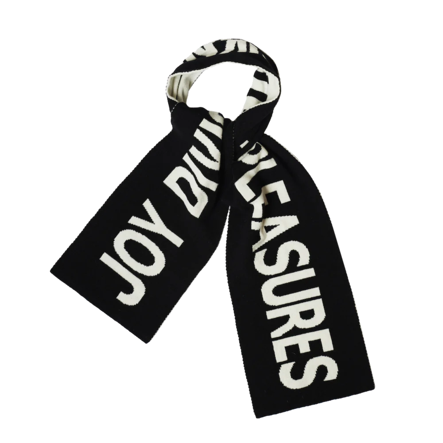 HADES Joy Division Unknown Pleasures Scarf folded in a white background