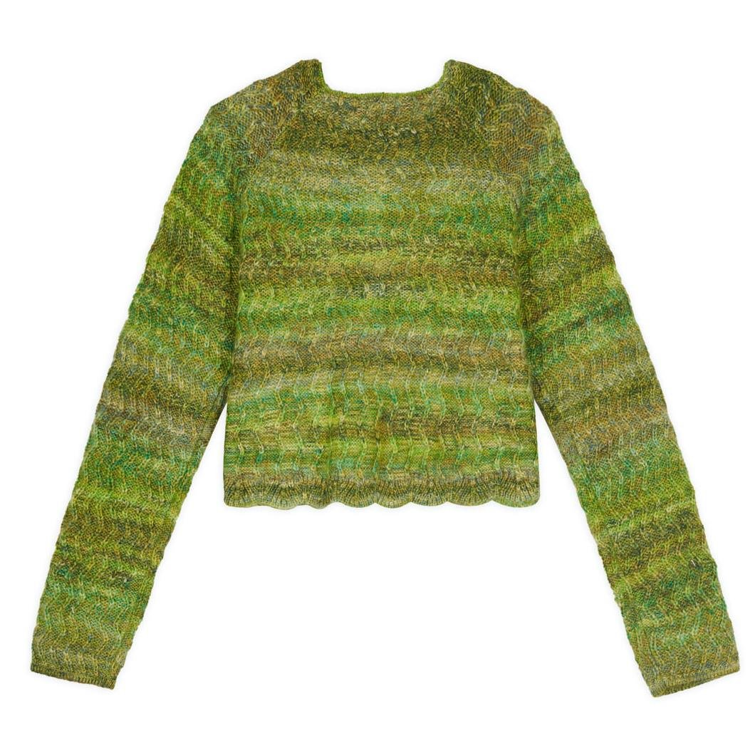 Brain Dead Isa Scalloped Cardigan Back