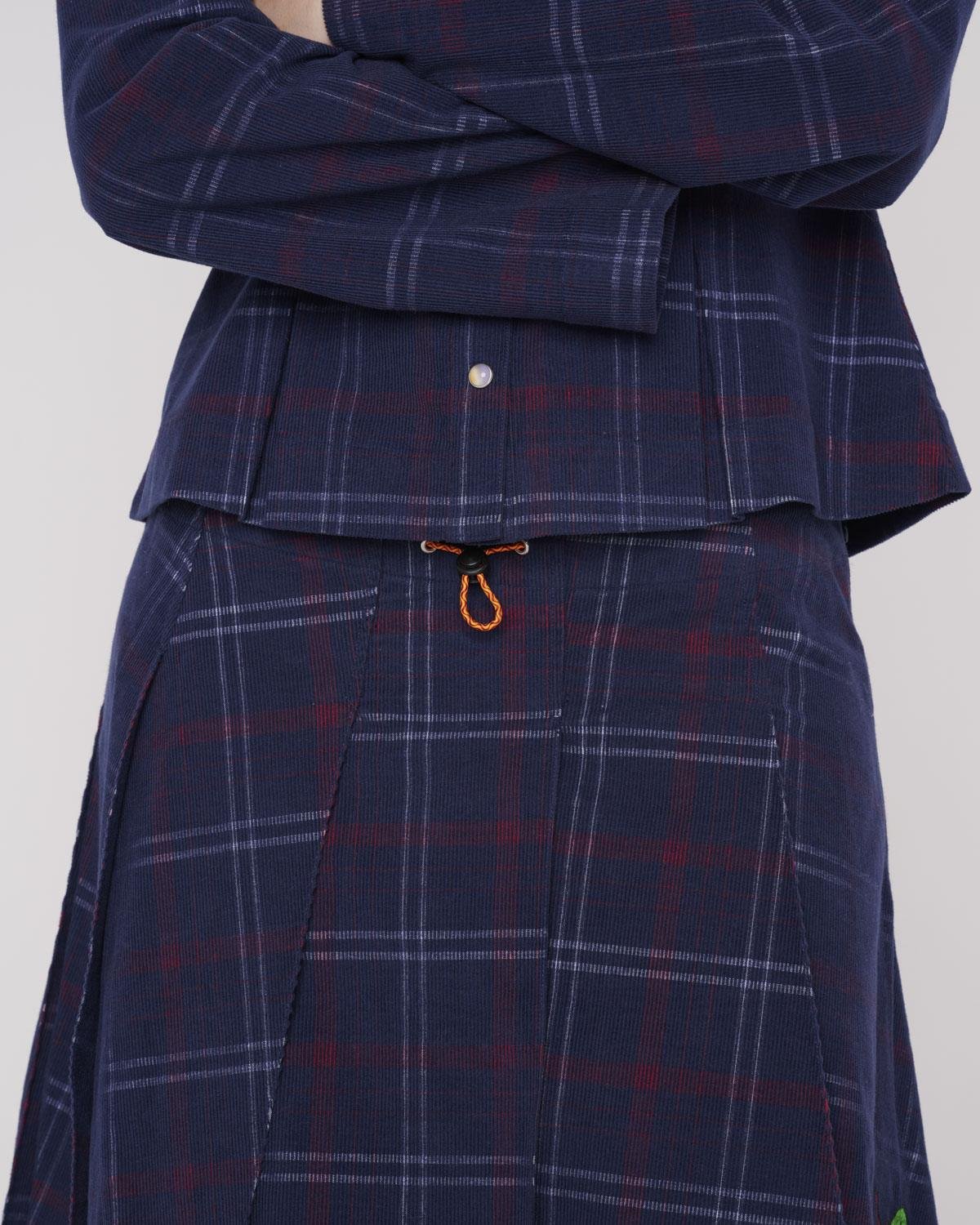 Brain Dead Mesa Pleated Skirt On Model