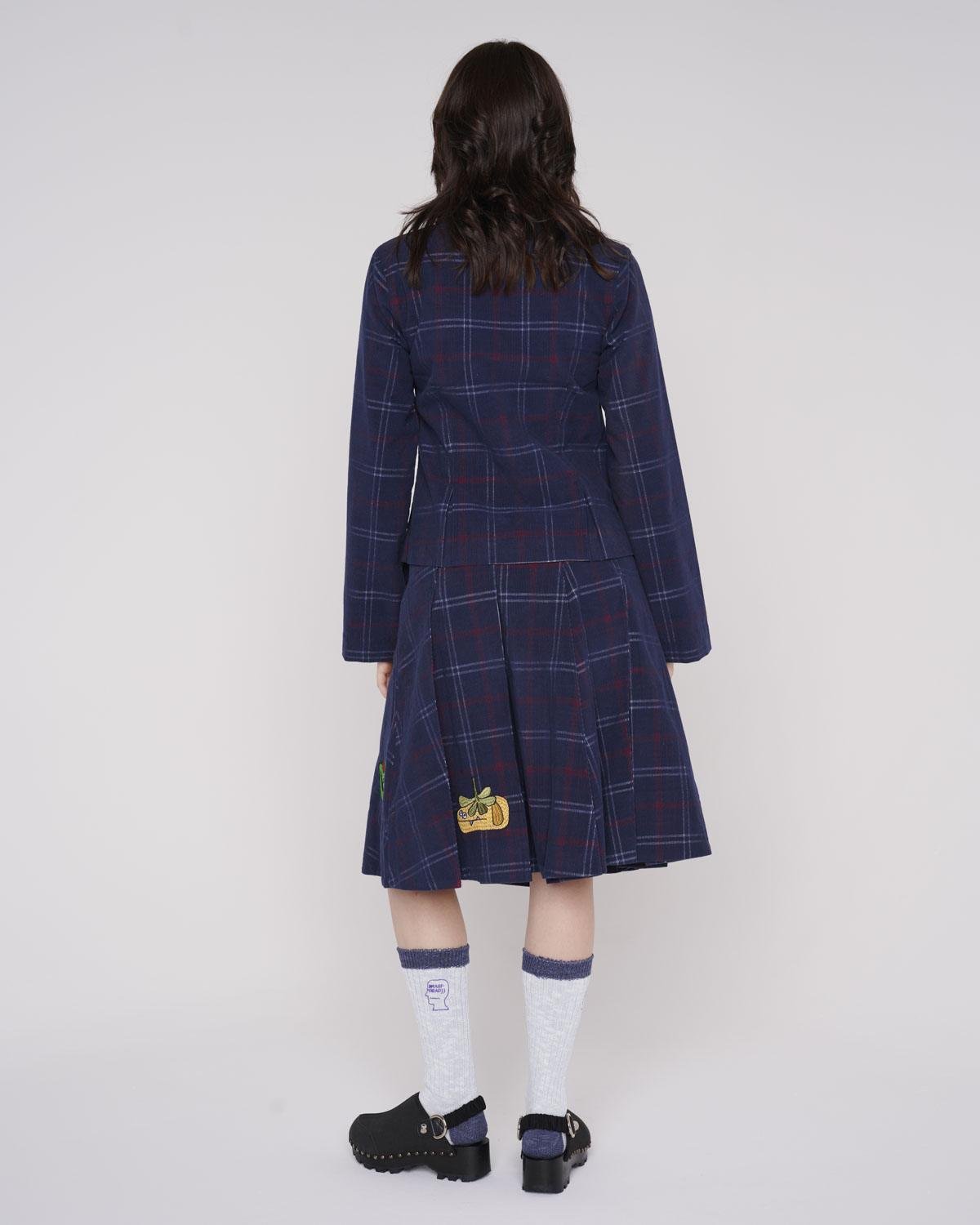 Brain Dead Mesa Pleated Skirt On Model