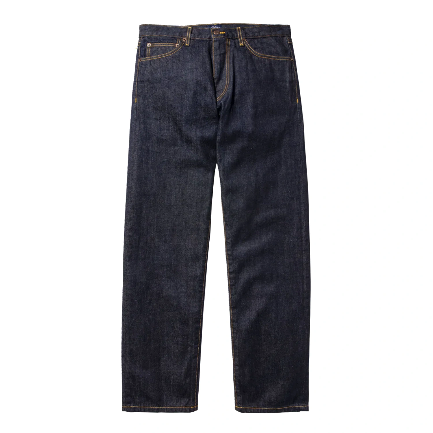 Noah 5-Pocket Denim Jeans Indigo front view in a white background
