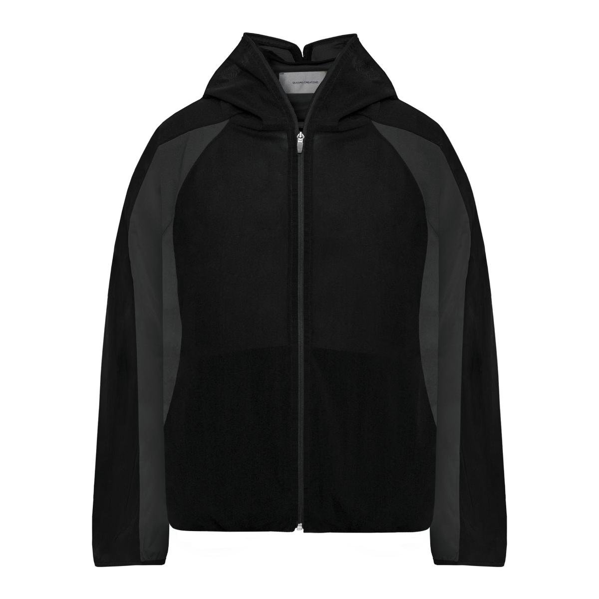 Quadro Creations Atroide Zohi Mesh Jacket from the front showing the hood down.