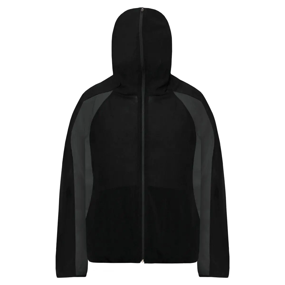 Quadro Creations Atroide Zohi Mesh Jacket from the front showing the hood fully closed.