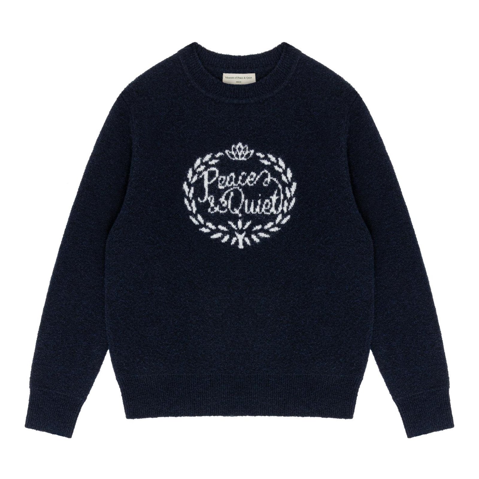 MOPQ Wreath Navy Knit