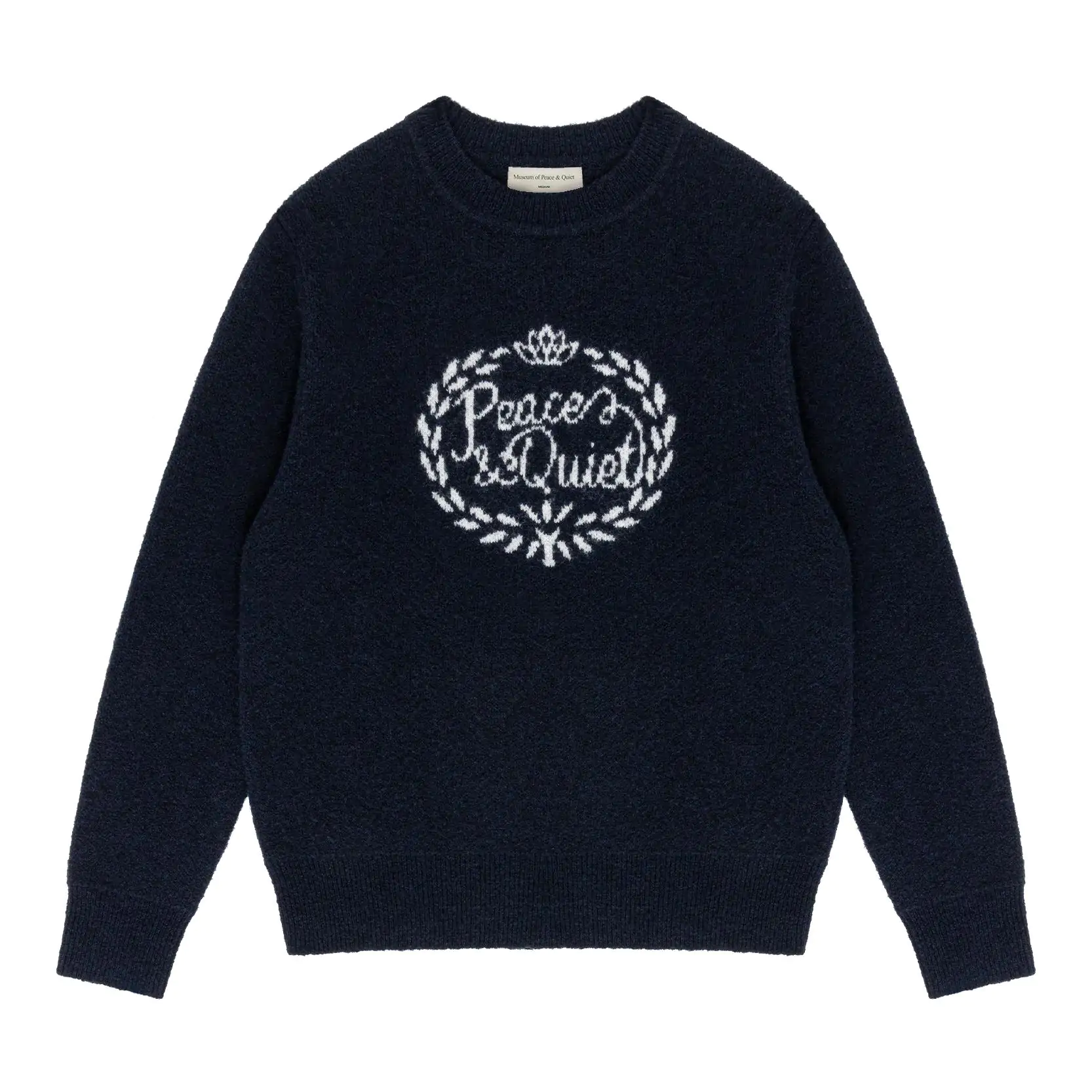MOPQ Wreath Navy Knit