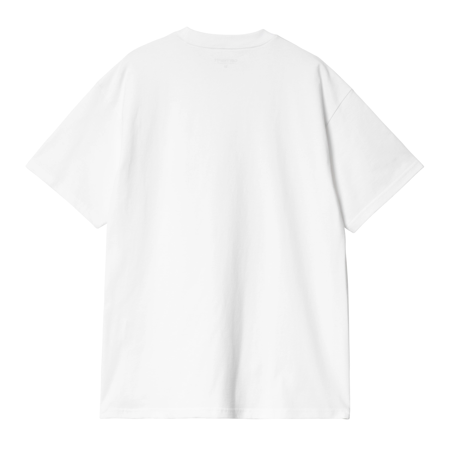 Carhartt WIP Fragments Pocket Tee White back view in a white background