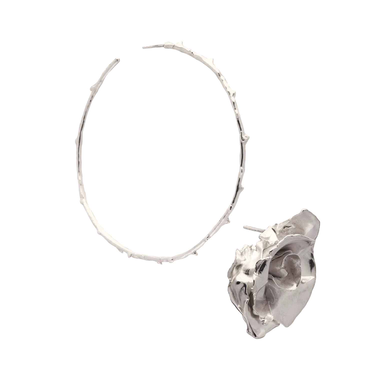 Simuero Corola e Talo Earrings Side View