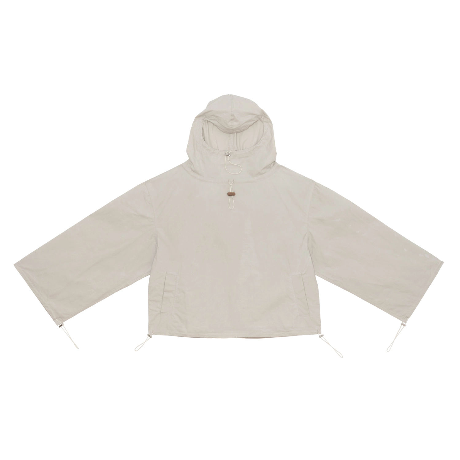 Baserange Even Anorak Clay front view in a white background