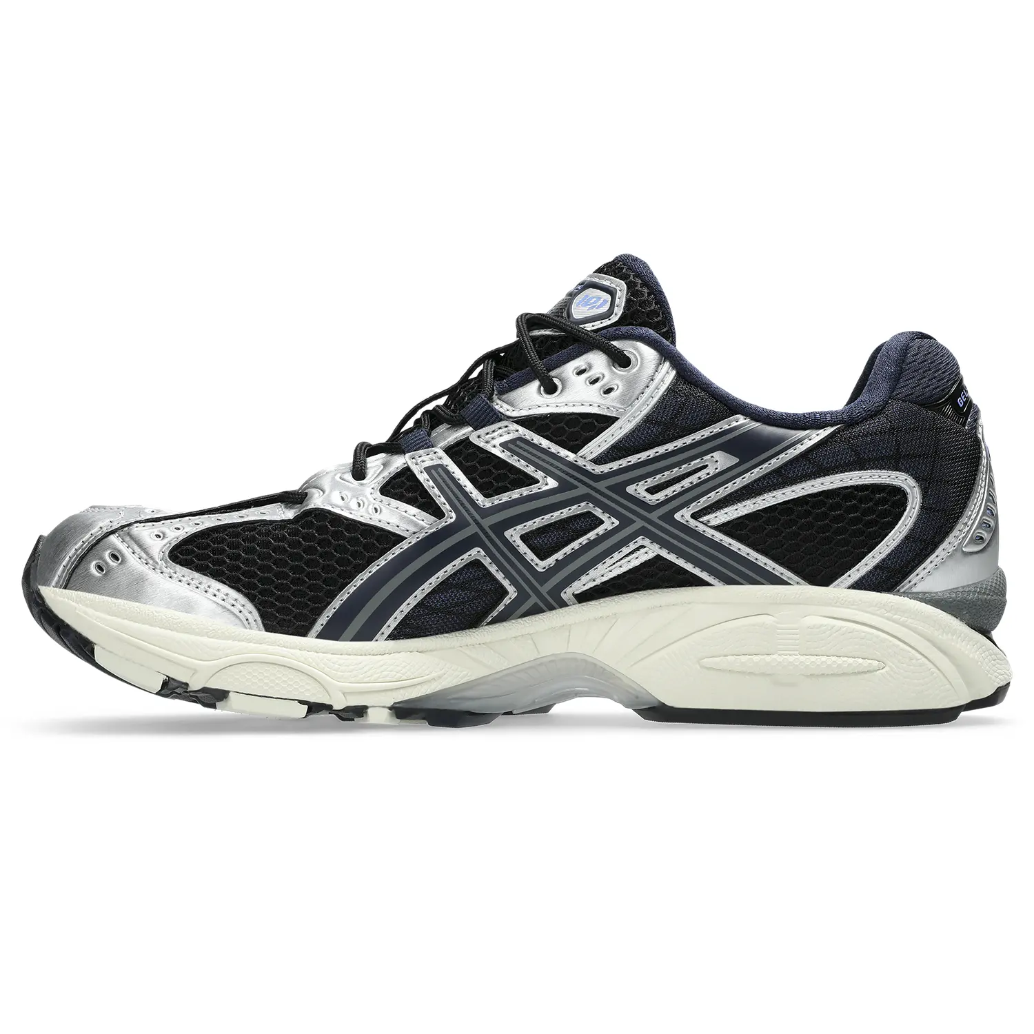 Asics Gel Nimbus 10.1 Black Midnight side view in a white background