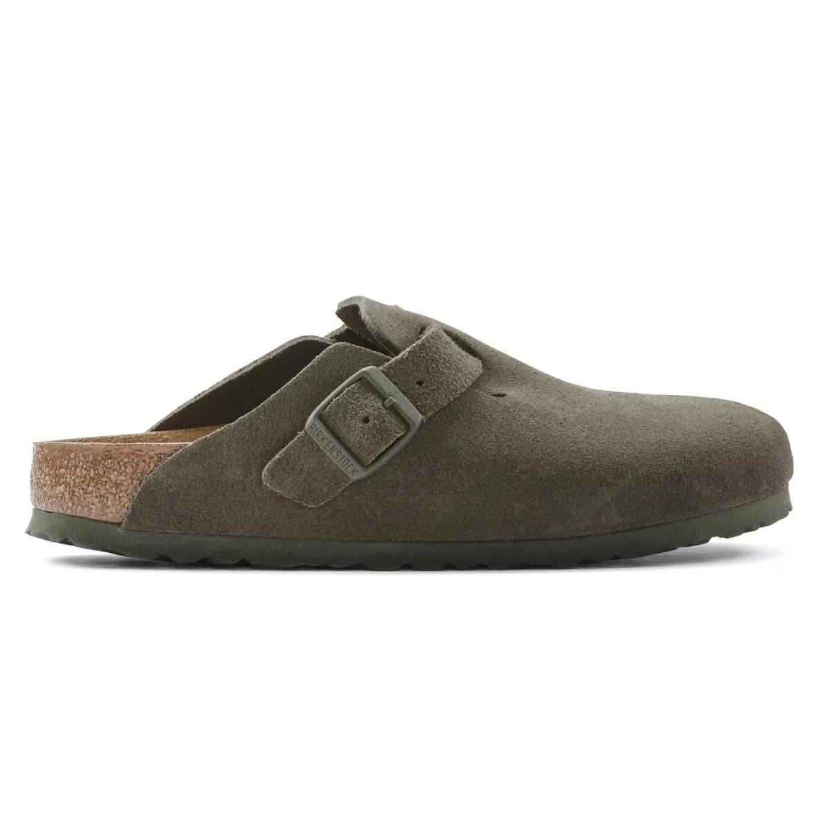 Birkenstock Boston Thyme side view in a white background