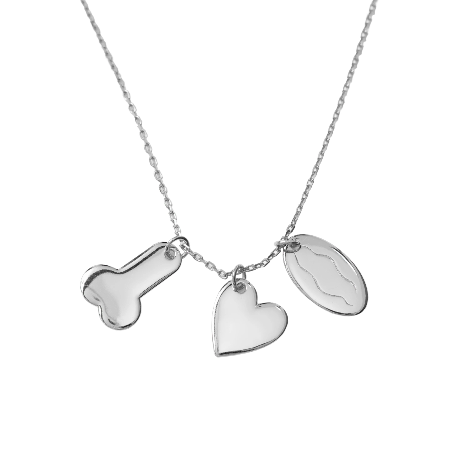 Carne Bollente Gold & Naughty Necklace Silver
