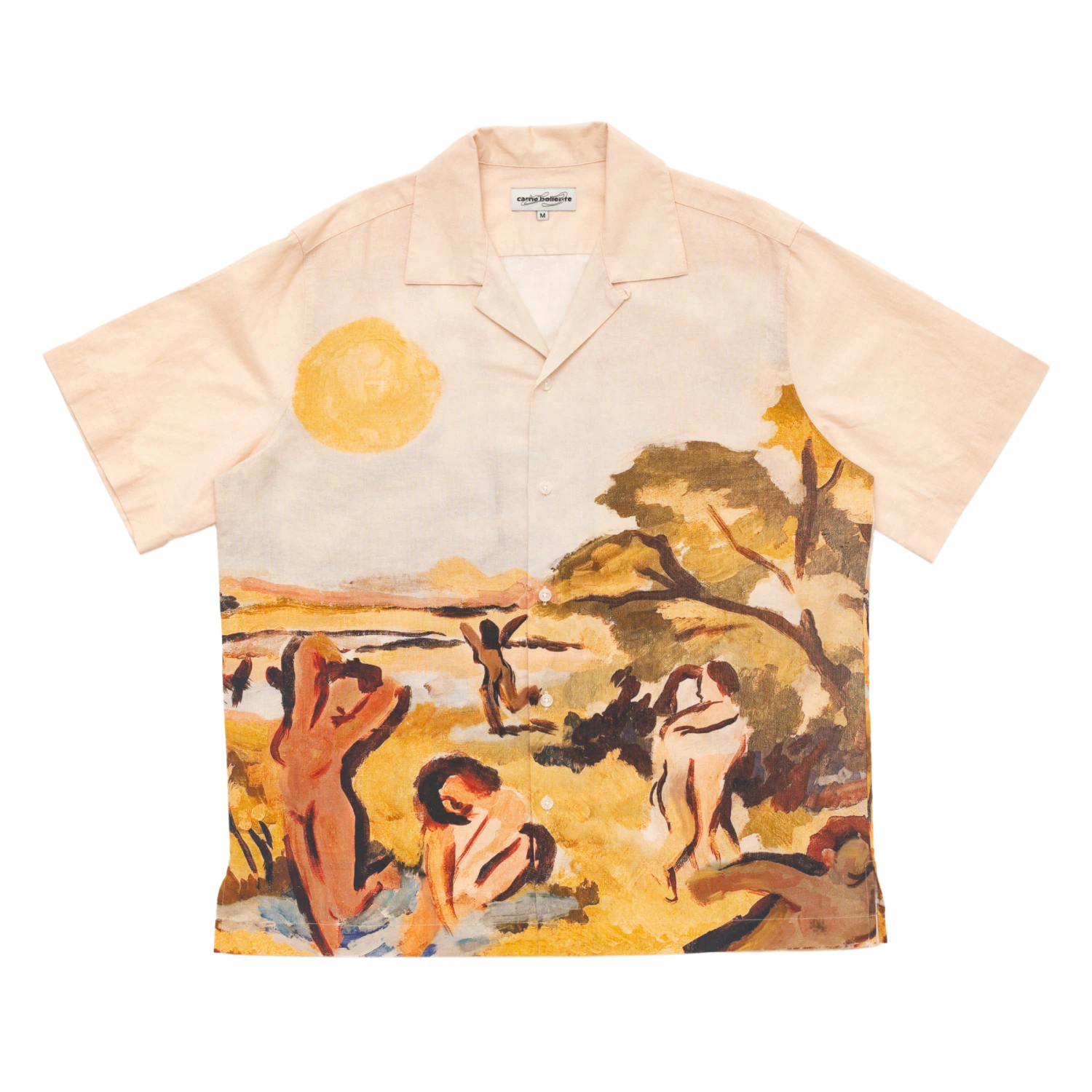 Carne Bollente Erotic Sun Set Shirt front view in a white background