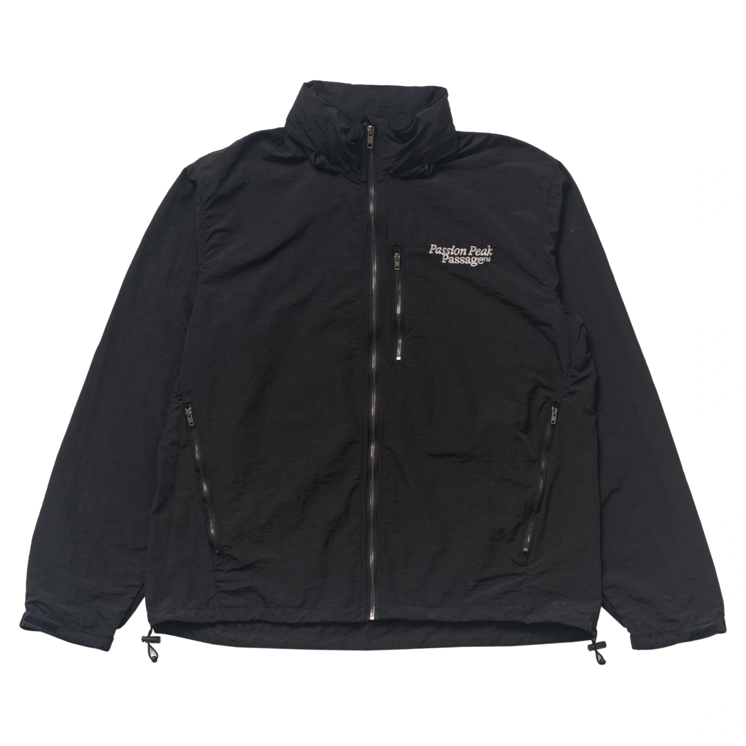 Carne Bollente Peak Performance Windbreaker front view in a white background