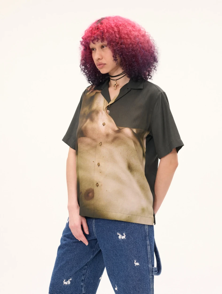 Carne Bollente Spyros Climax Shirt front view on model