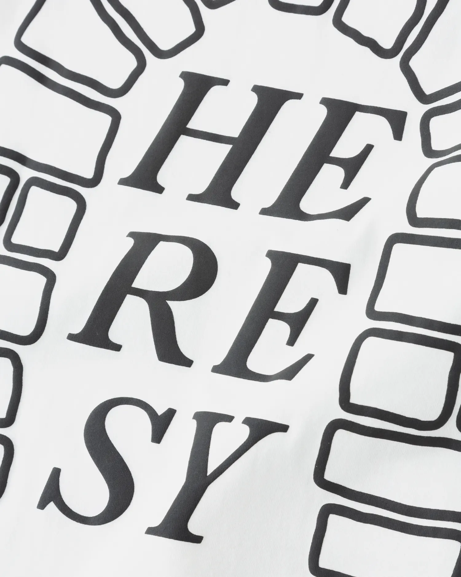 Heresy Arch T-Shirt Ecru back print detail